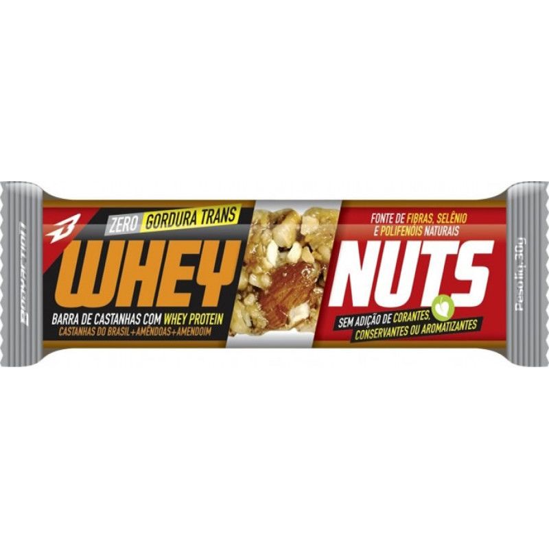 Nuts Whey (1 barra) - Body Action