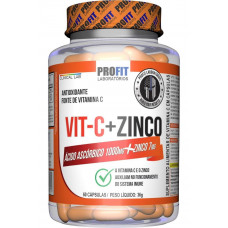 Vit C + Zinco (60caps 1000mg) - Profit