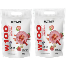 w100 (900g x 2) (100% whey) - Nutrata